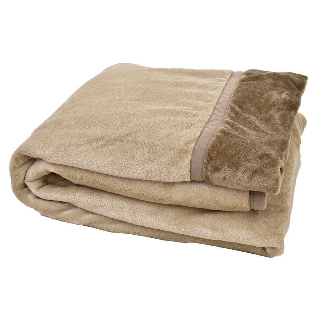 Amazon｜西川 毛布 ダブル 【吸湿発熱わた入りであったか！】 2